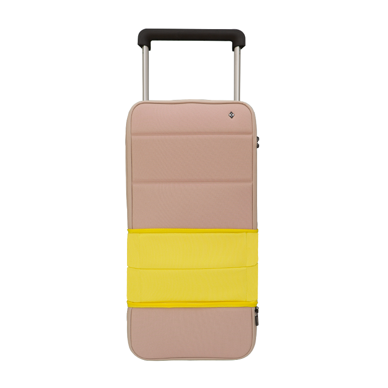 NOMAD - Vit/Beige - Expanderbar Kabinväska 55/75 cm - Powerbank ingår