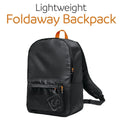 Lightweight Foldaway Backpack #färg_Svart
