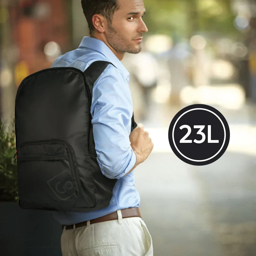 Lightweight Foldaway Backpack #färg_Svart