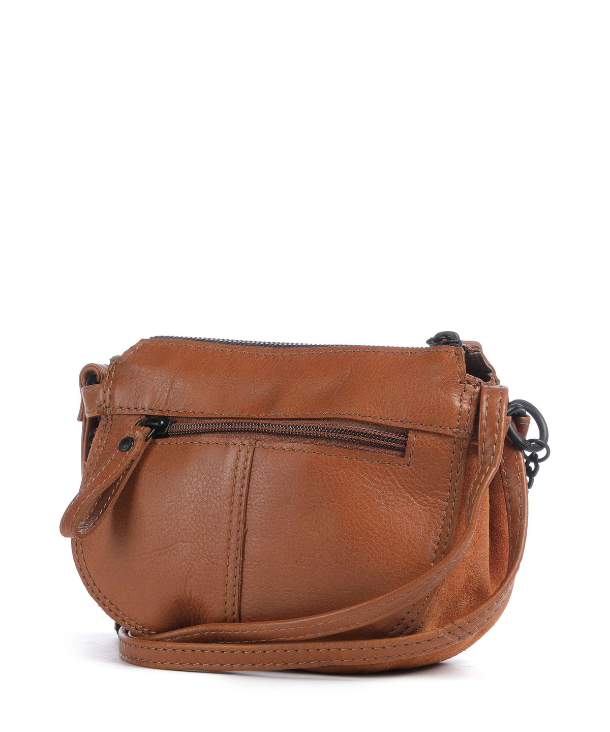 Suede Mix Delaine Axelremsväska #Färg_Rostbrun