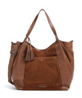 Suede Mix Ryana Shoppingväska #Färg_Rostbrun