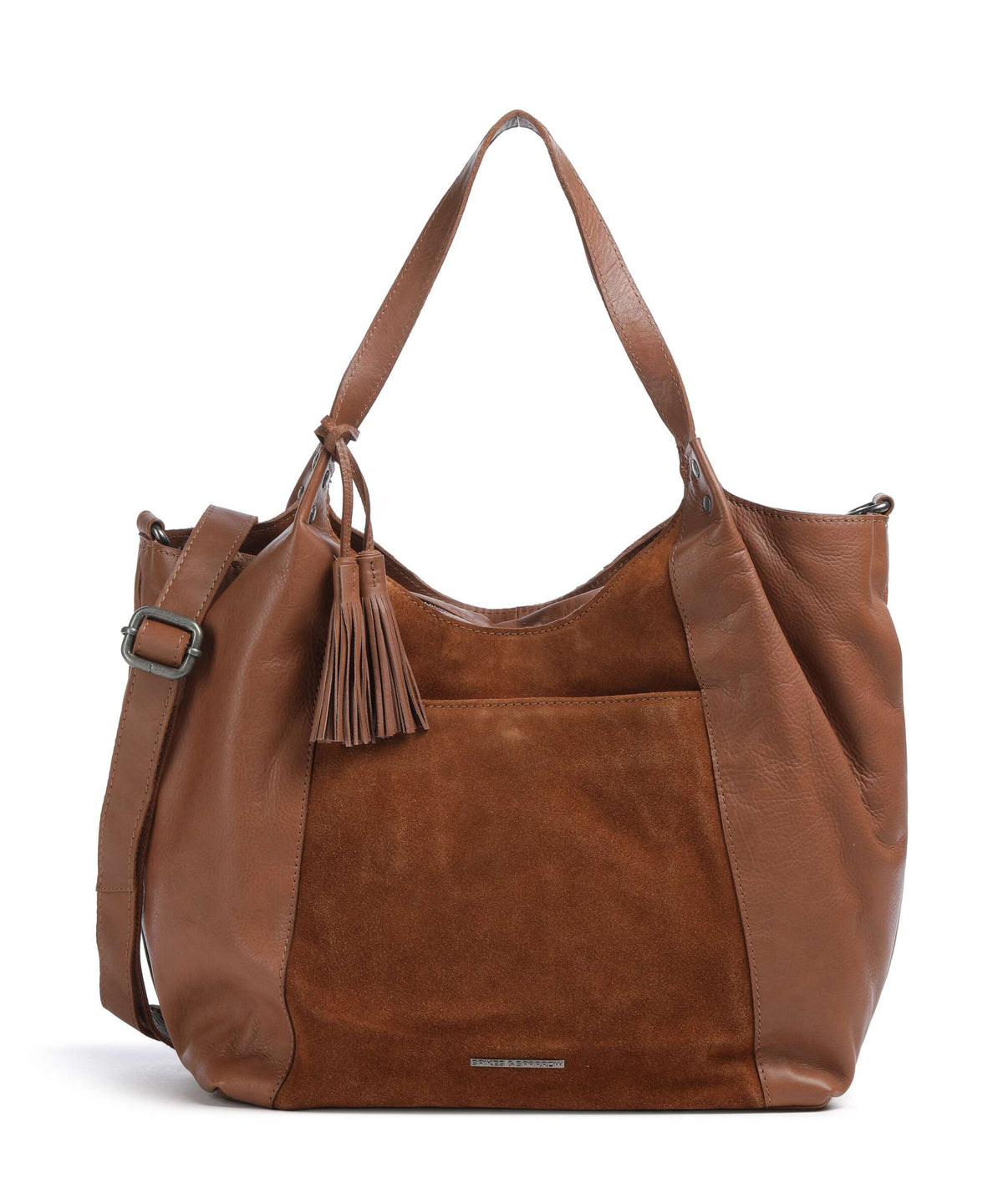 Suede Mix Ryana Shoppingväska #Färg_Rostbrun