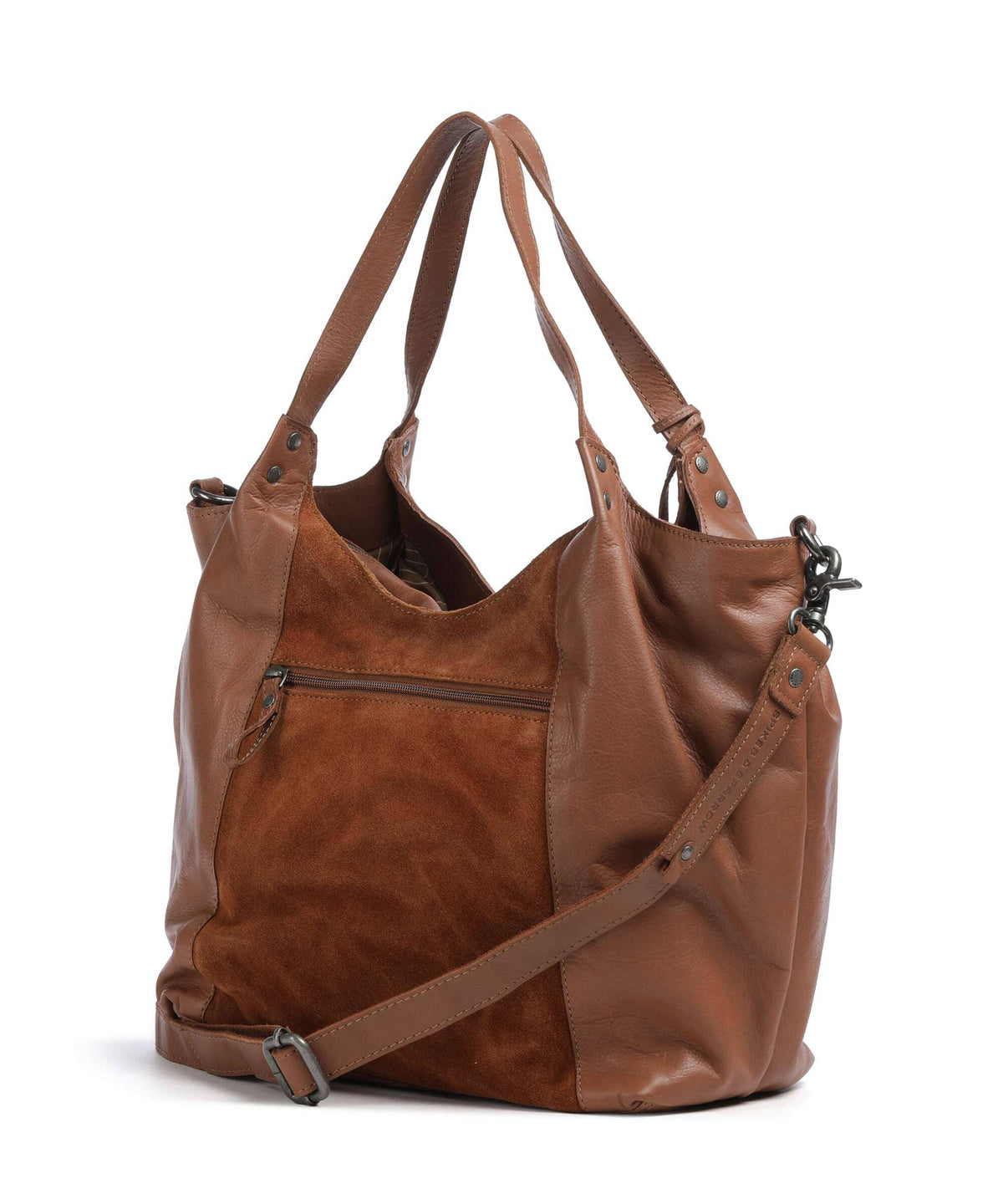 Spikes & Sparrow Suede Mix Ryana Shoppingväska