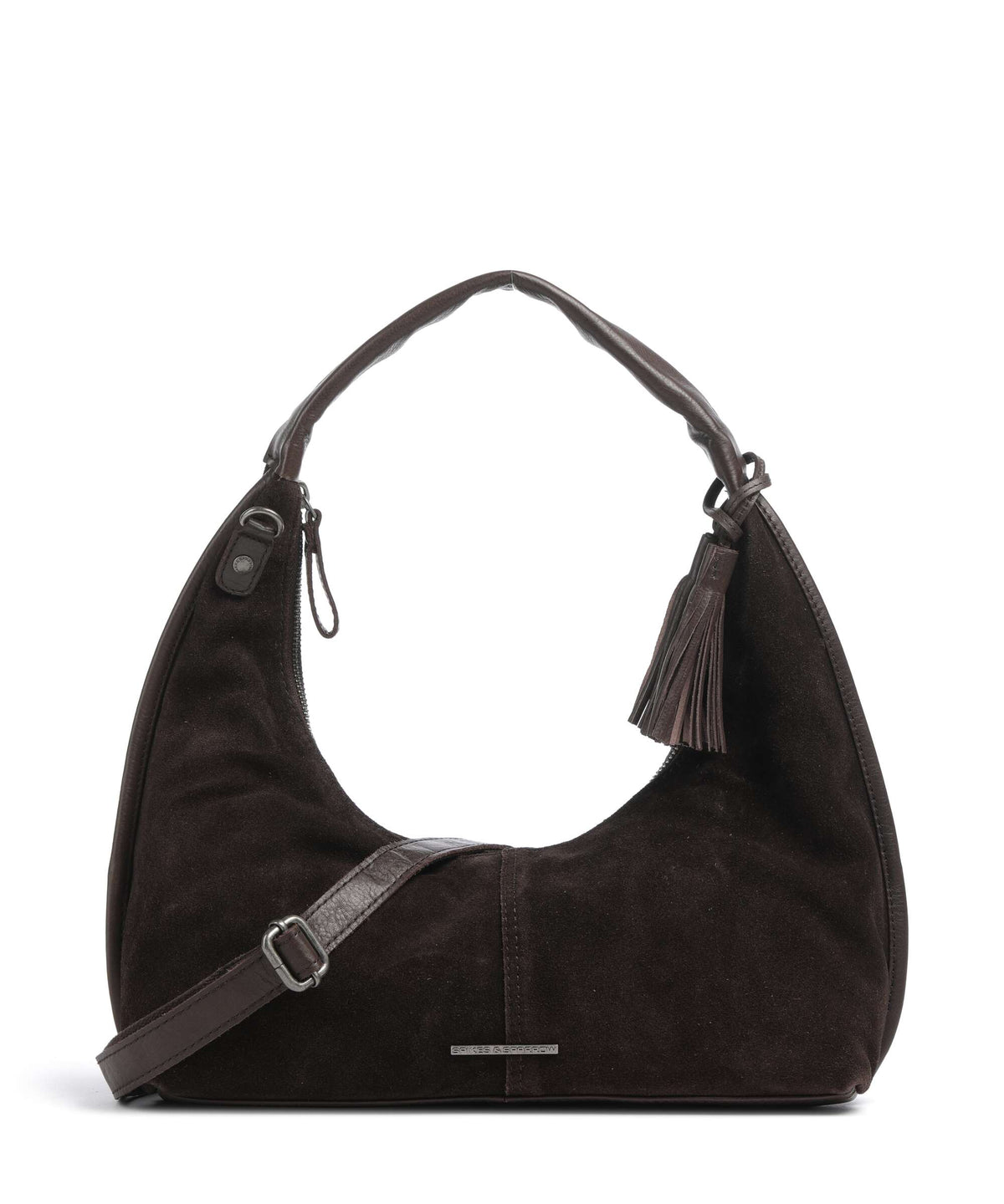 Suede Mix Gwyn Hoboväska #Färg_Mörkbrun