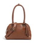 Suede Mix Sienna Axelremsväska #Färg_Rostbrun