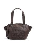 Woven Patty Shoppingväska #Färg_Mörkbrun
