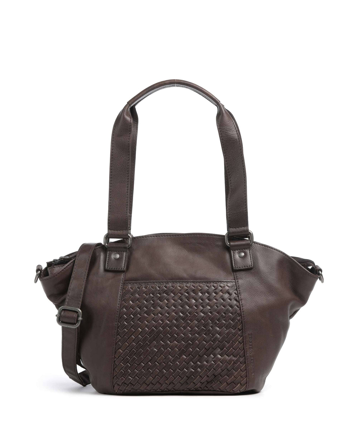 Woven Patty Shoppingväska #Färg_Mörkbrun