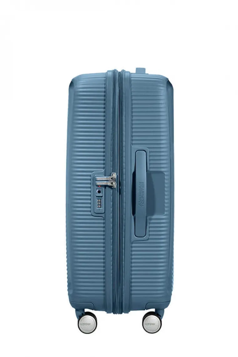 American Tourister - SoundBox 67cm - Resväska - Blå - M