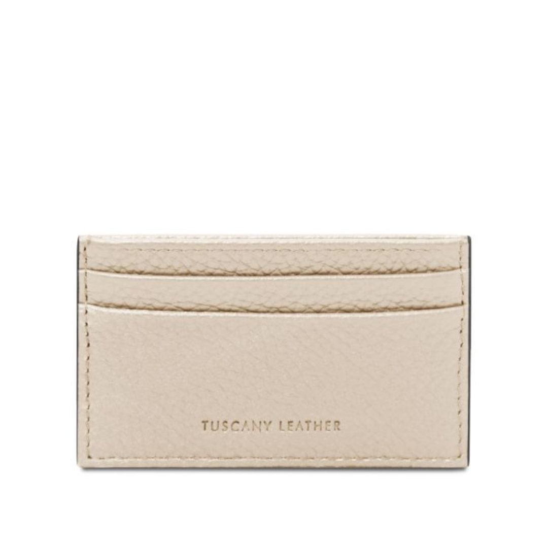 Tuscany Leather Classic Korthållare #Färg_Beige