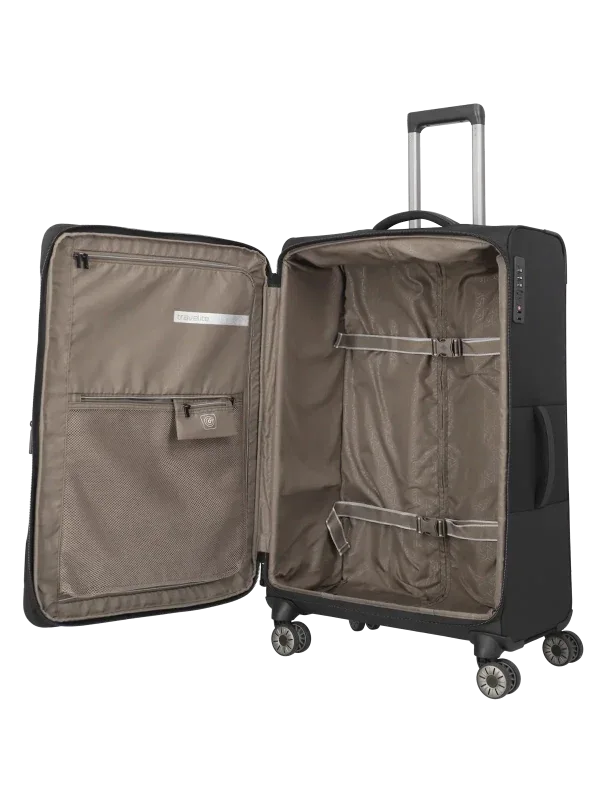 Travelite Crosslite Trolley - Svart - XL XL svart resväska
