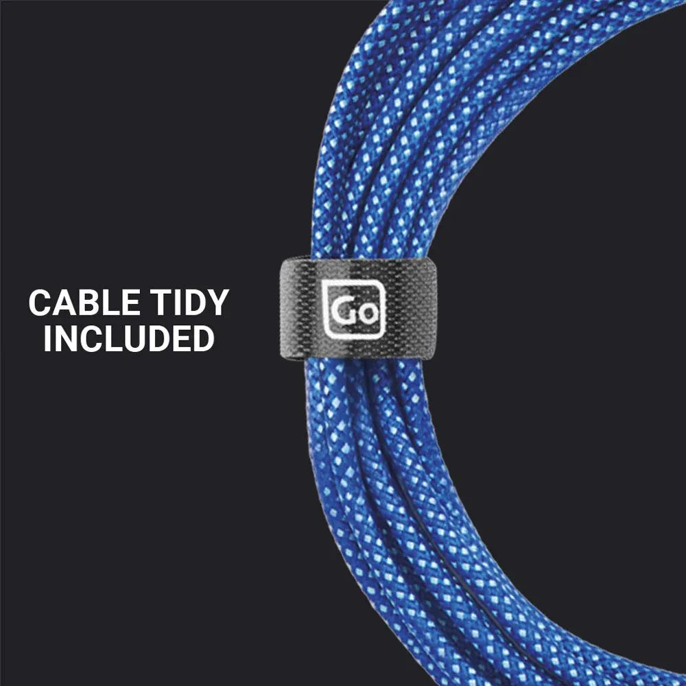 100 W dubbel USB-C-kabel #färg_Blå