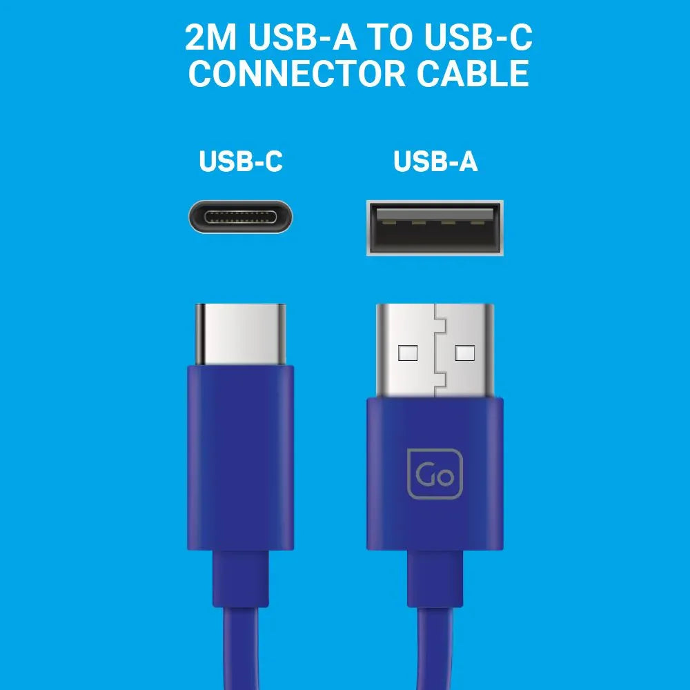 USB-C-kabel Laddare #färg_Blå
