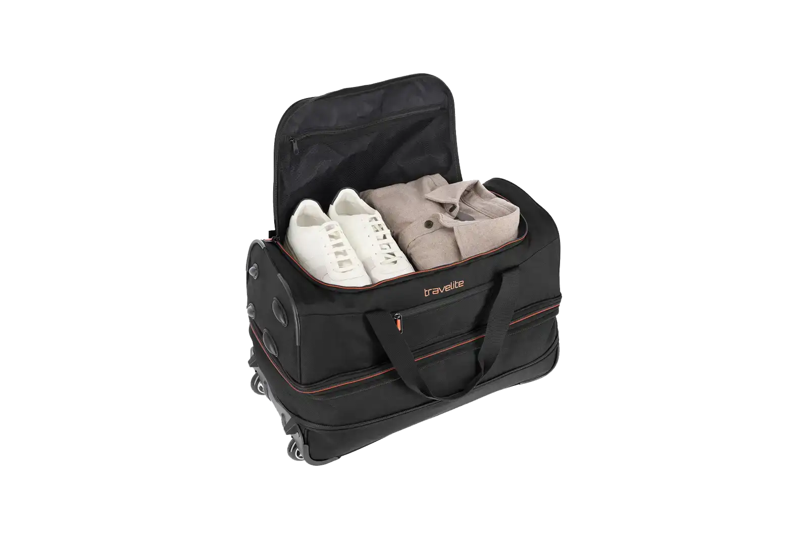 Basics Trolley travel bag S exp Duffelväska med hjul #Färg_Svart