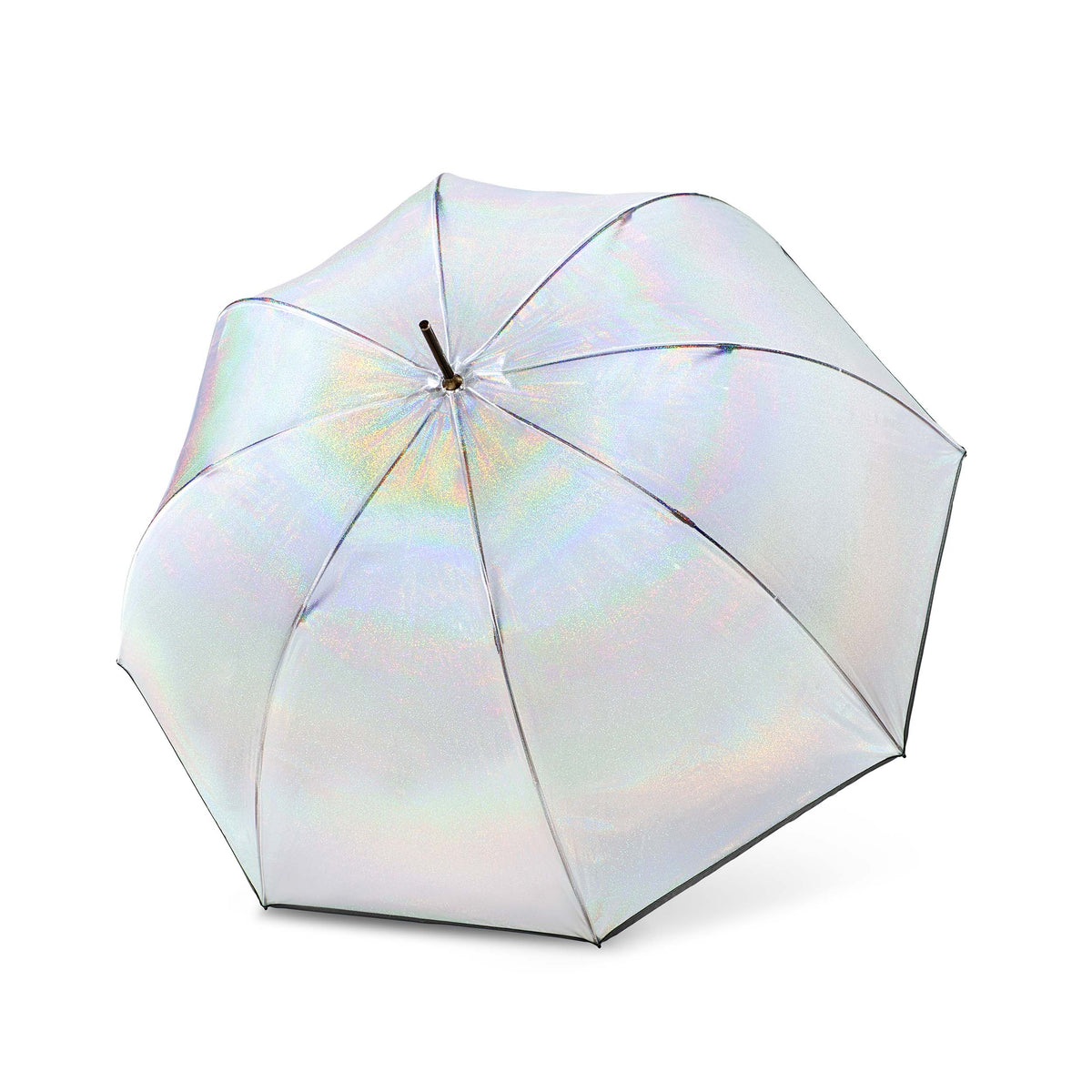 C.760 transparent käpp paraply #färg_ljusgrå