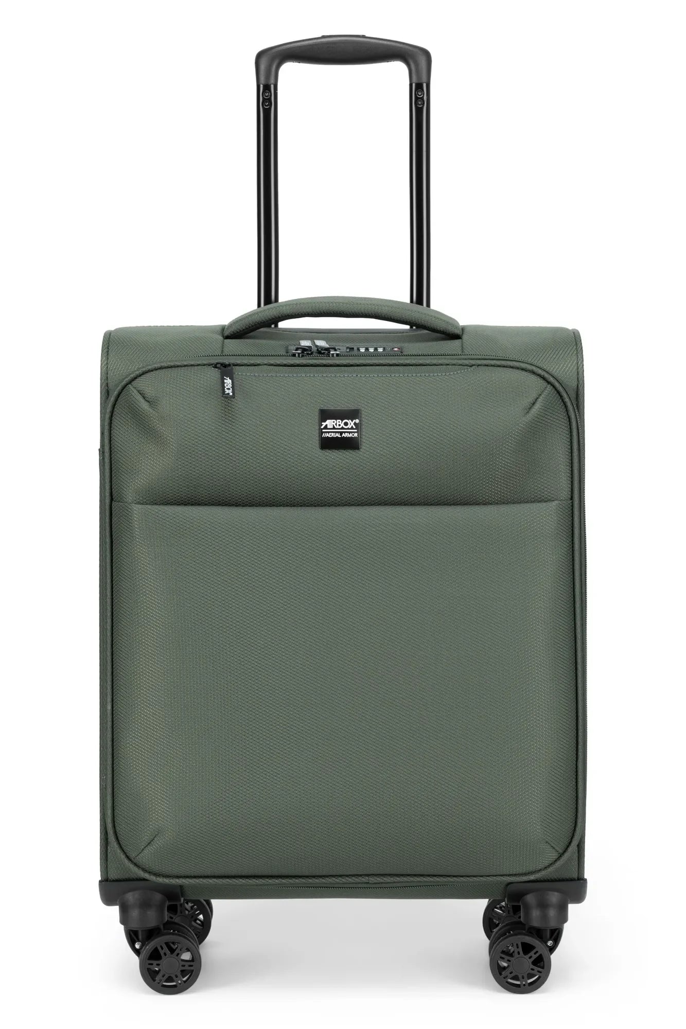 Airbox AS4 S cabin suitcase with hard shell, spinner wheels, and retractable handle for easy travel.