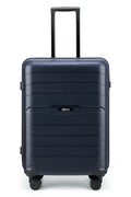 Airbox AZ13 M Resväska, durable travel suitcase with hard shell and four wheels, black color, shown closed and ready for travel.
