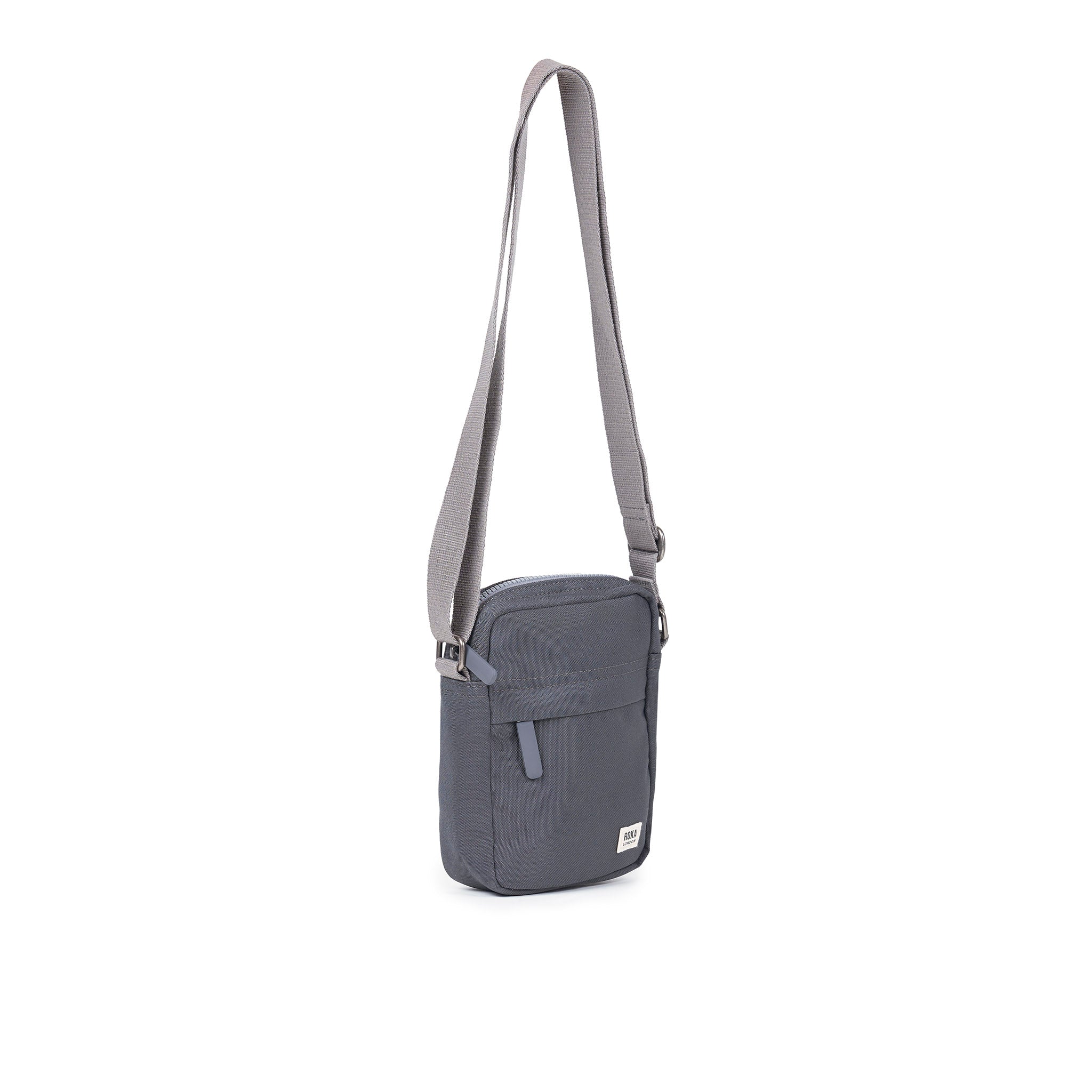 ROKA London - Bond S crossbody-väska med ficka #Färg_Faded_Black