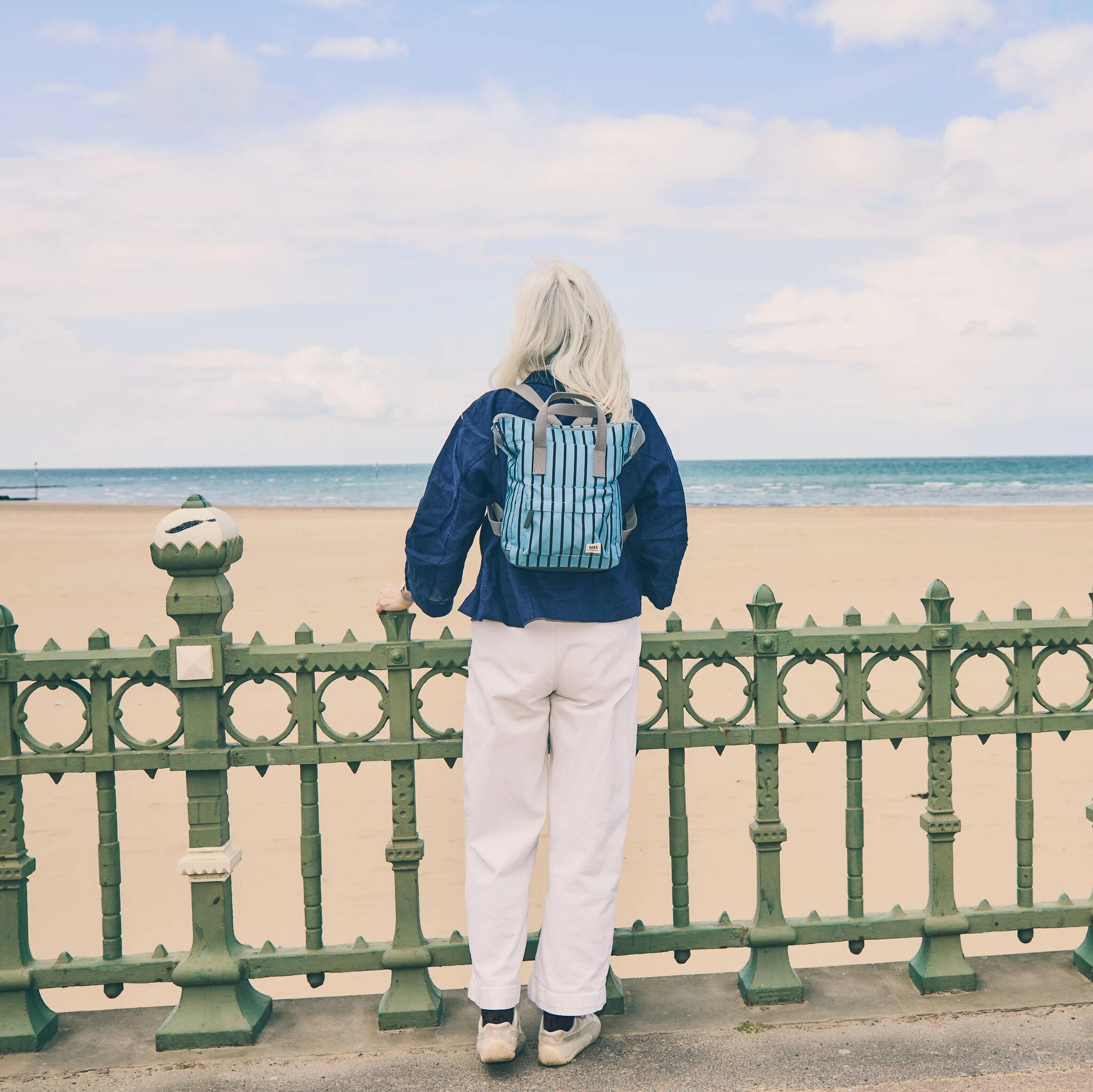 ROKA London - Bantry S ryggsäck #Färg_Blue_Stripe