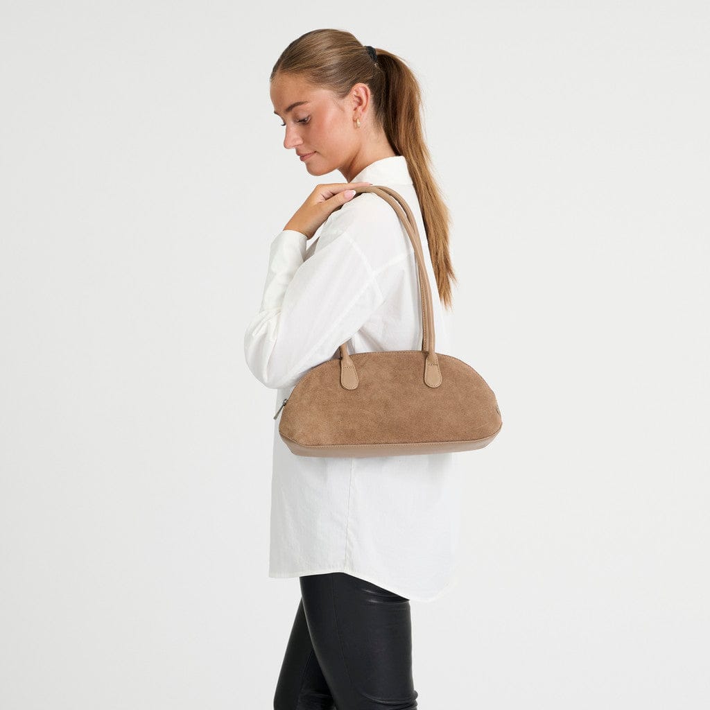 Bilbao Axelremsväska 16 CM #Färg_Mörk mullvad