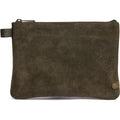 Bilbao Kuvertväska i mocka 14 CM #Färg_Armégrön