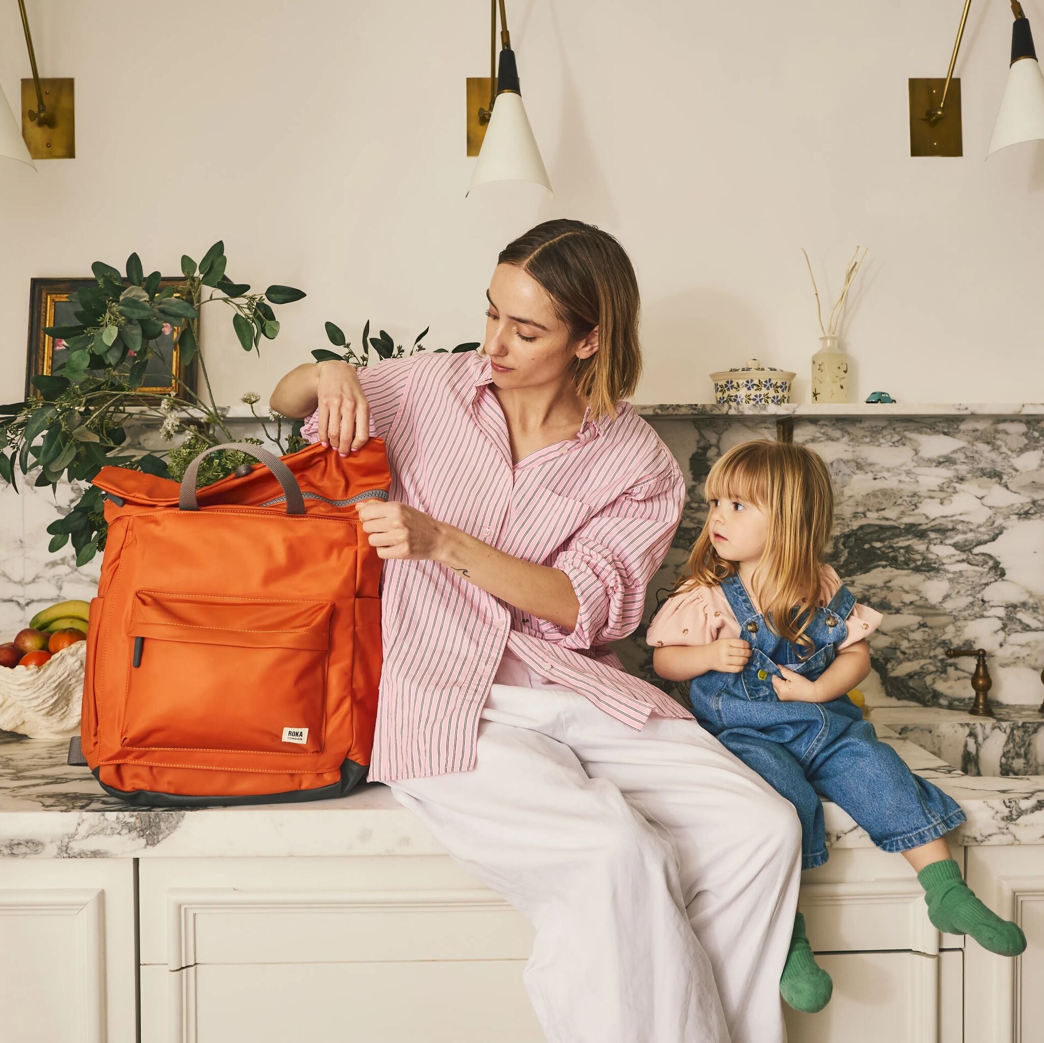 ROKA London - Primrose L skötväska #Färg_Burnt_Orange