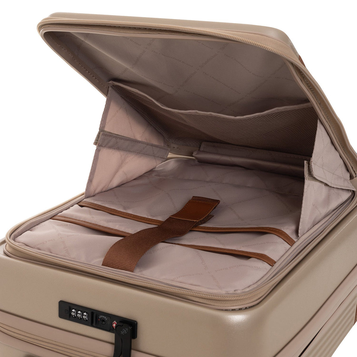 The Chesterfield Brand - Zuna Kabinväska med frontficka Resväska #Färg_Champagne