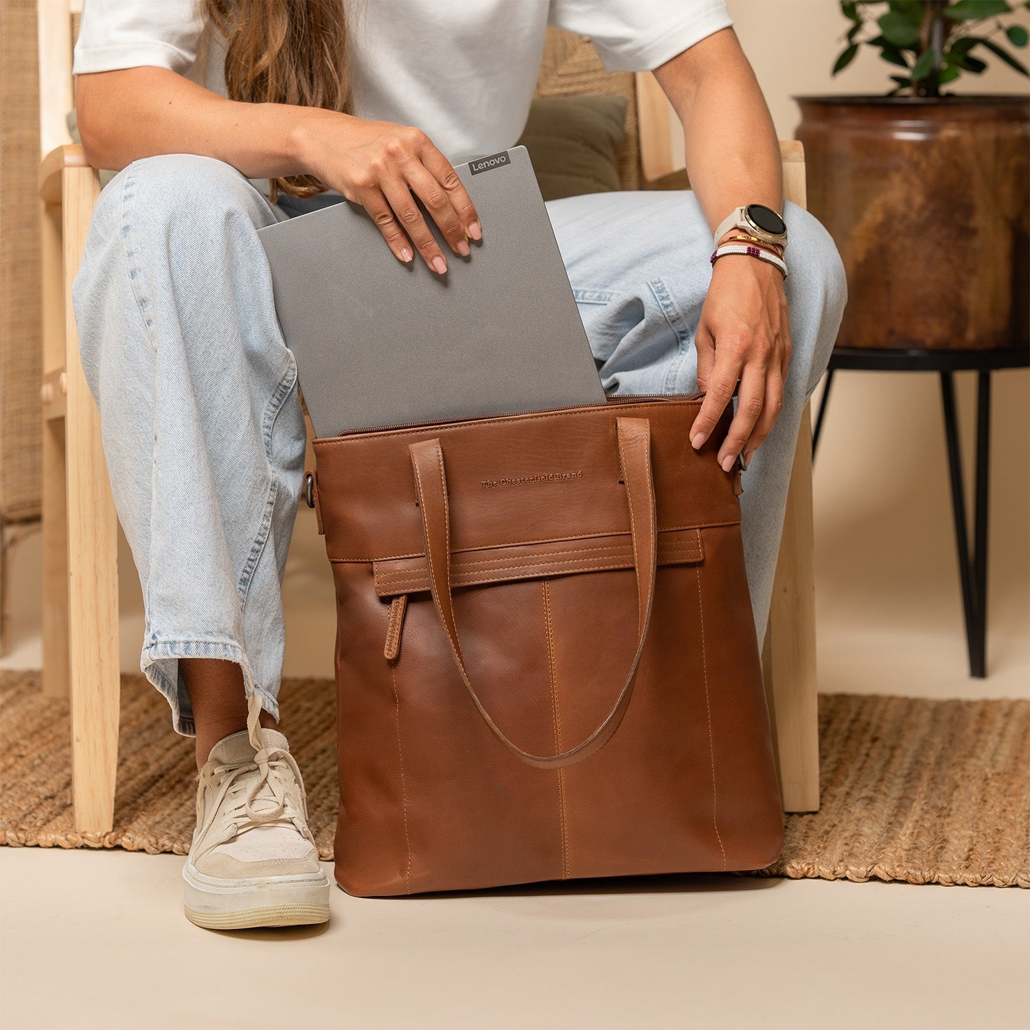 Nunavik Totebag #Färg_Cognac