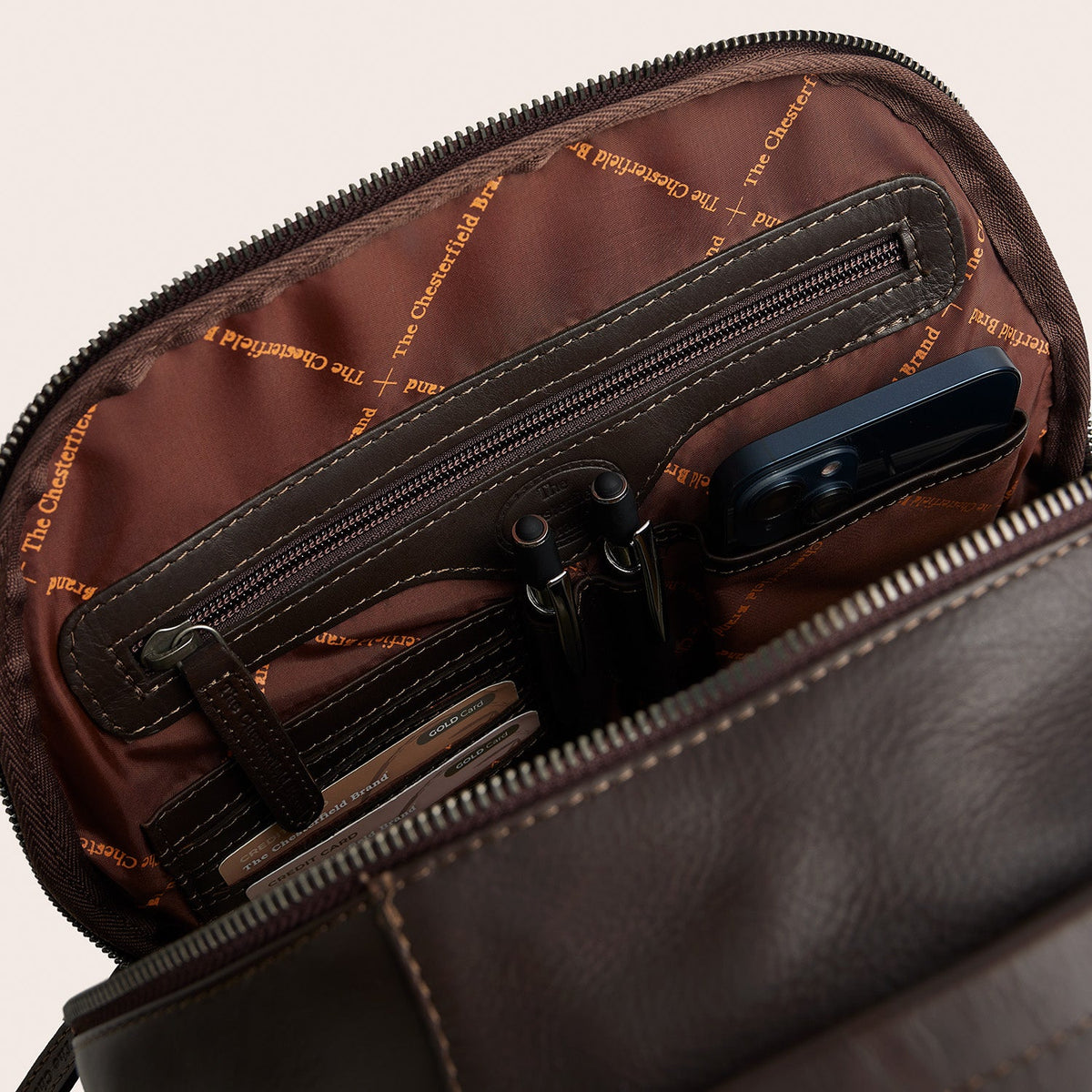 The Chesterfield Brand - Austin Laptopryggsäck #Färg_Brun
