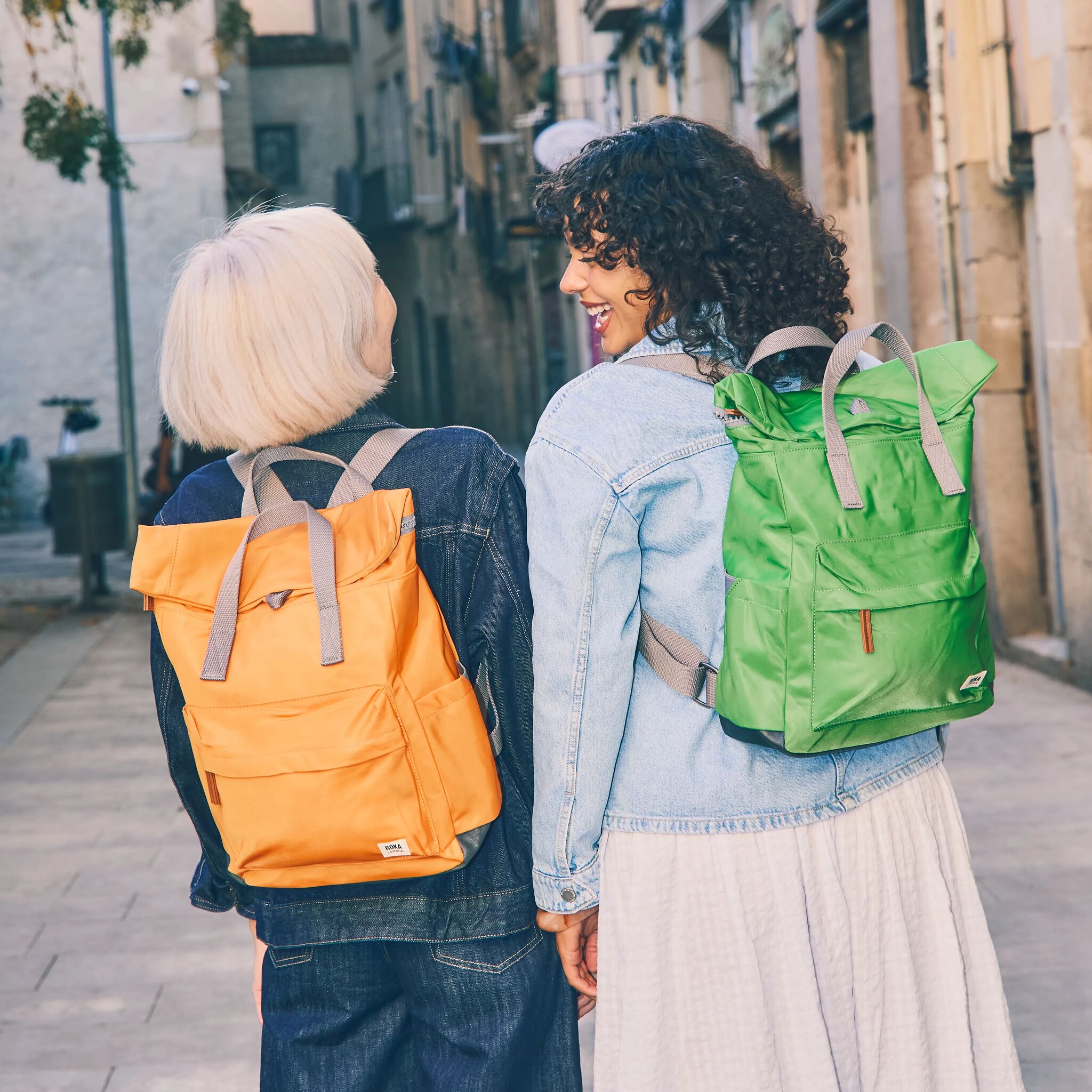 ROKA London - Canfield M rolltop-ryggsäck #Färg_Jaffa_Orange