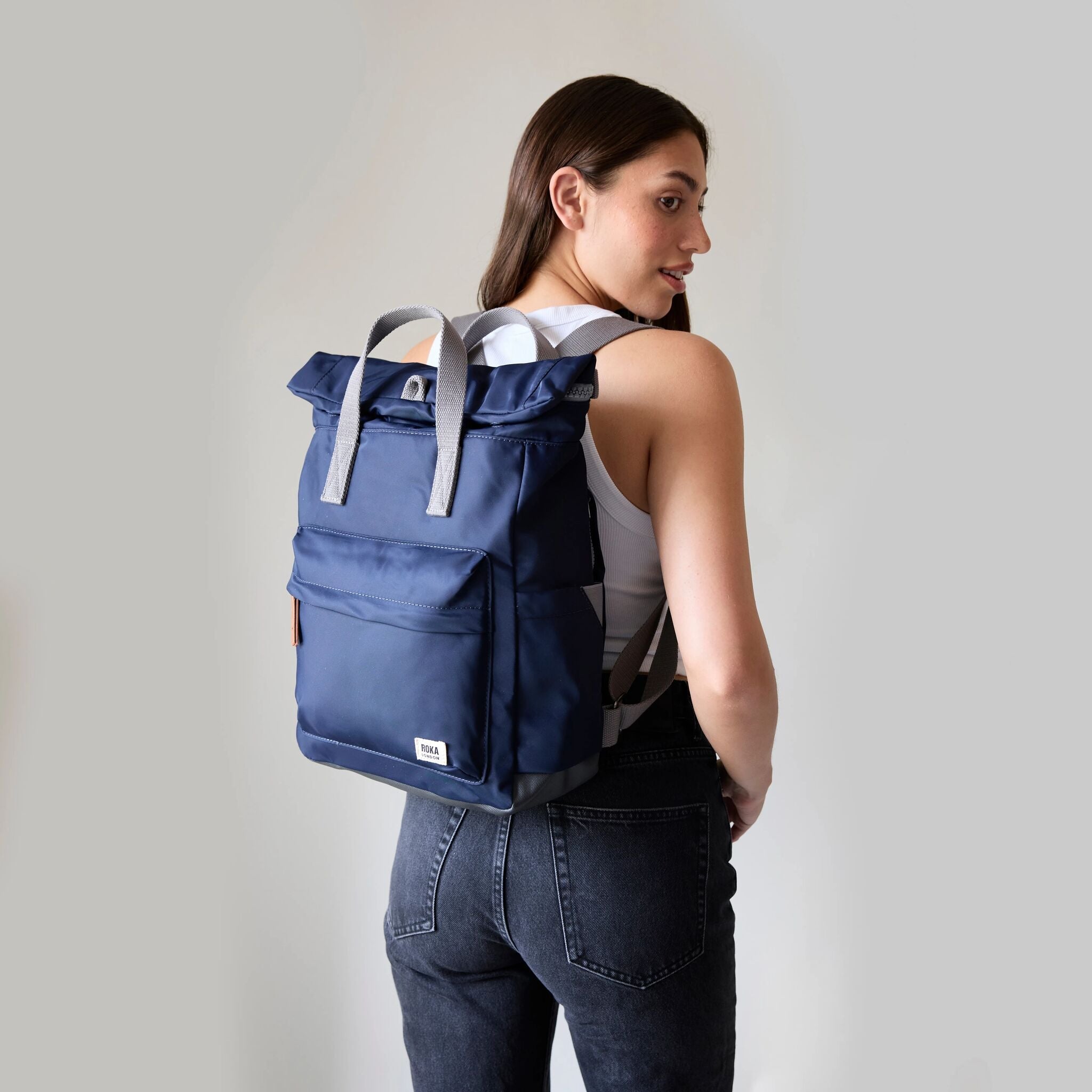ROKA London - Canfield S rolltop-ryggsäck #Färg_English_Rose
