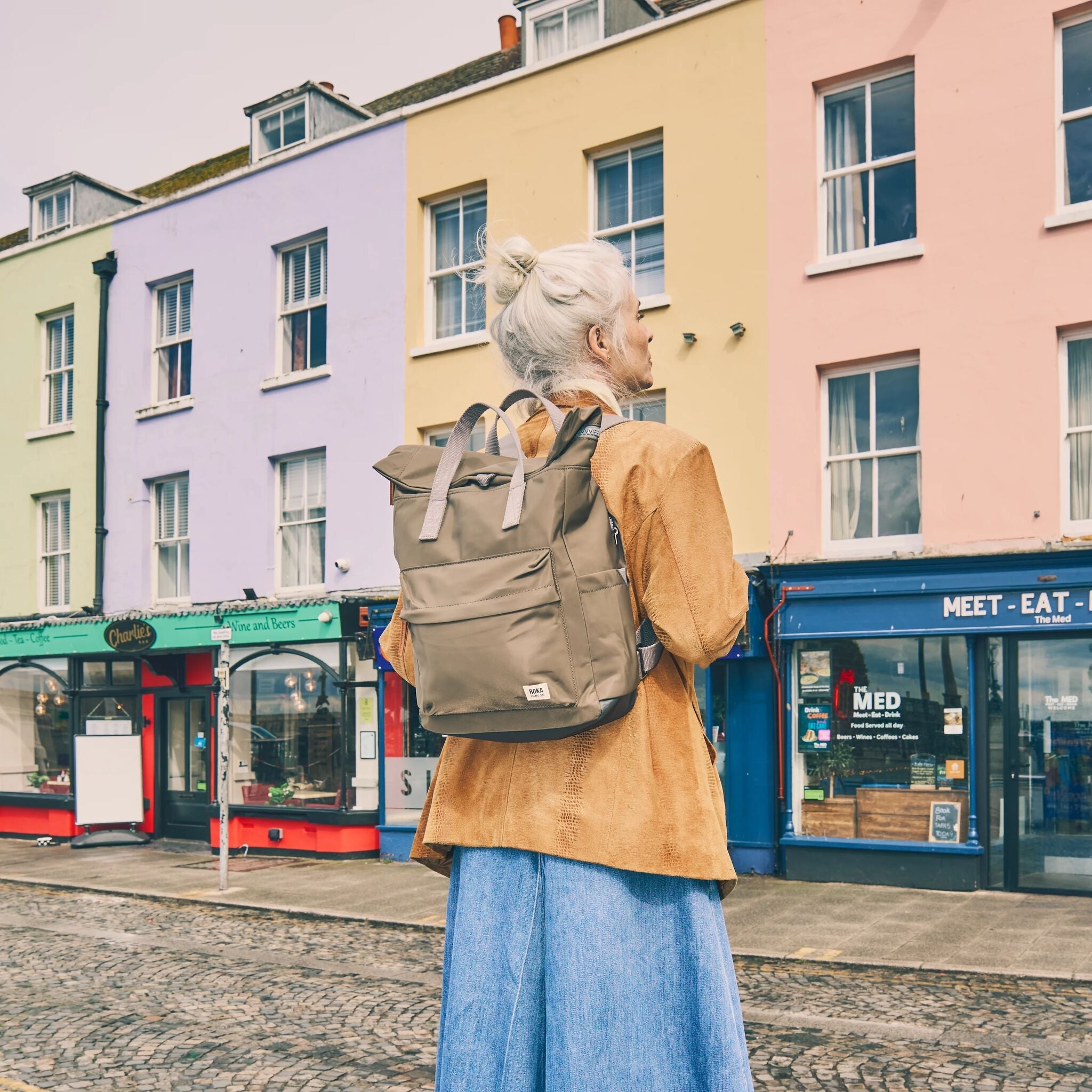 ROKA London - Canfield S rolltop-ryggsäck #Färg_Army