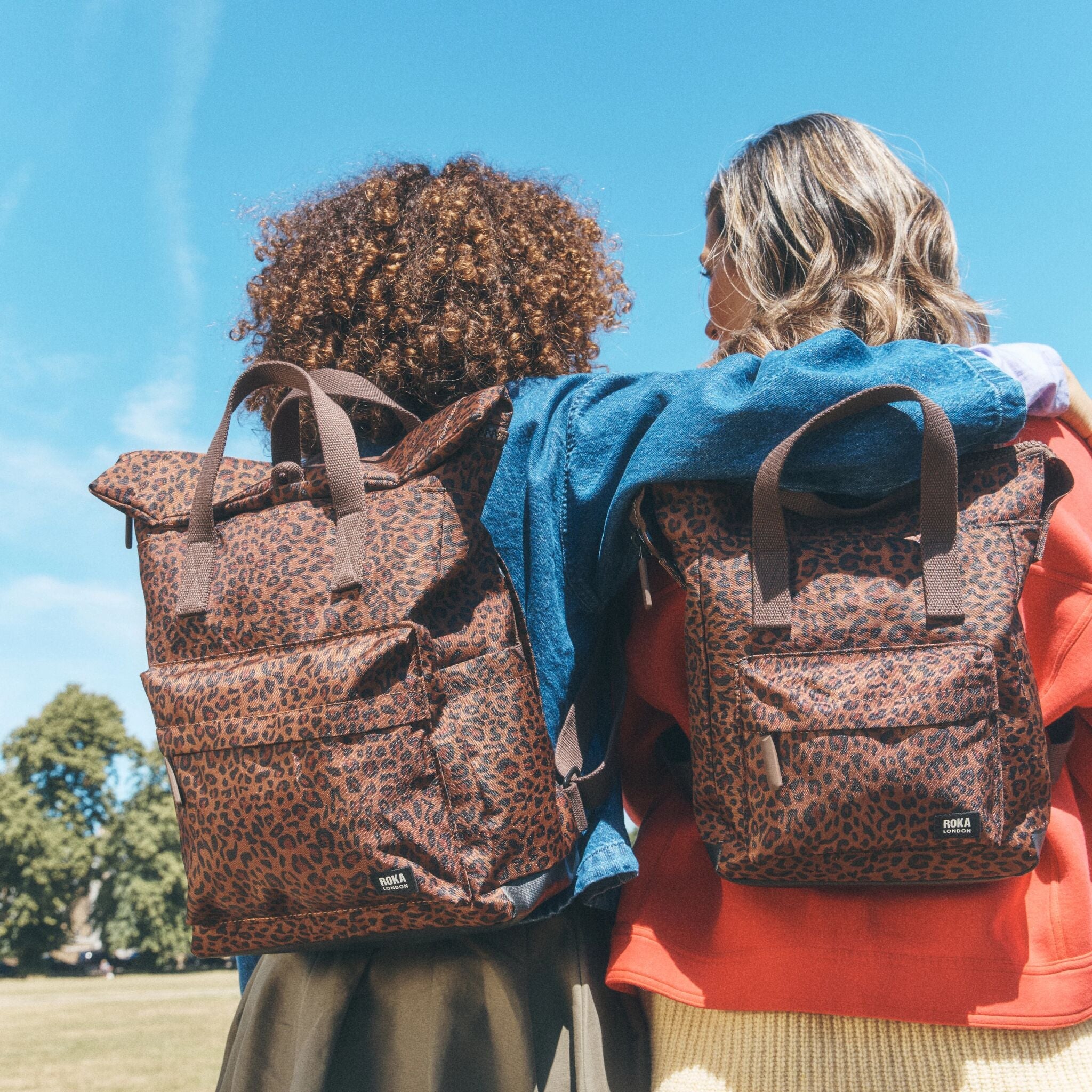 ROKA London - Canfield S rolltop-ryggsäck #Färg_Mini_Leopard