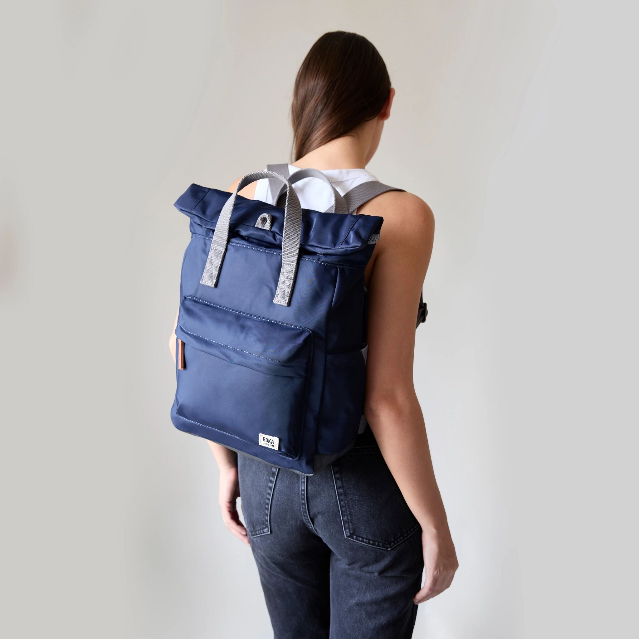 ROKA London - Canfield M rolltop-ryggsäck #Färg_Black