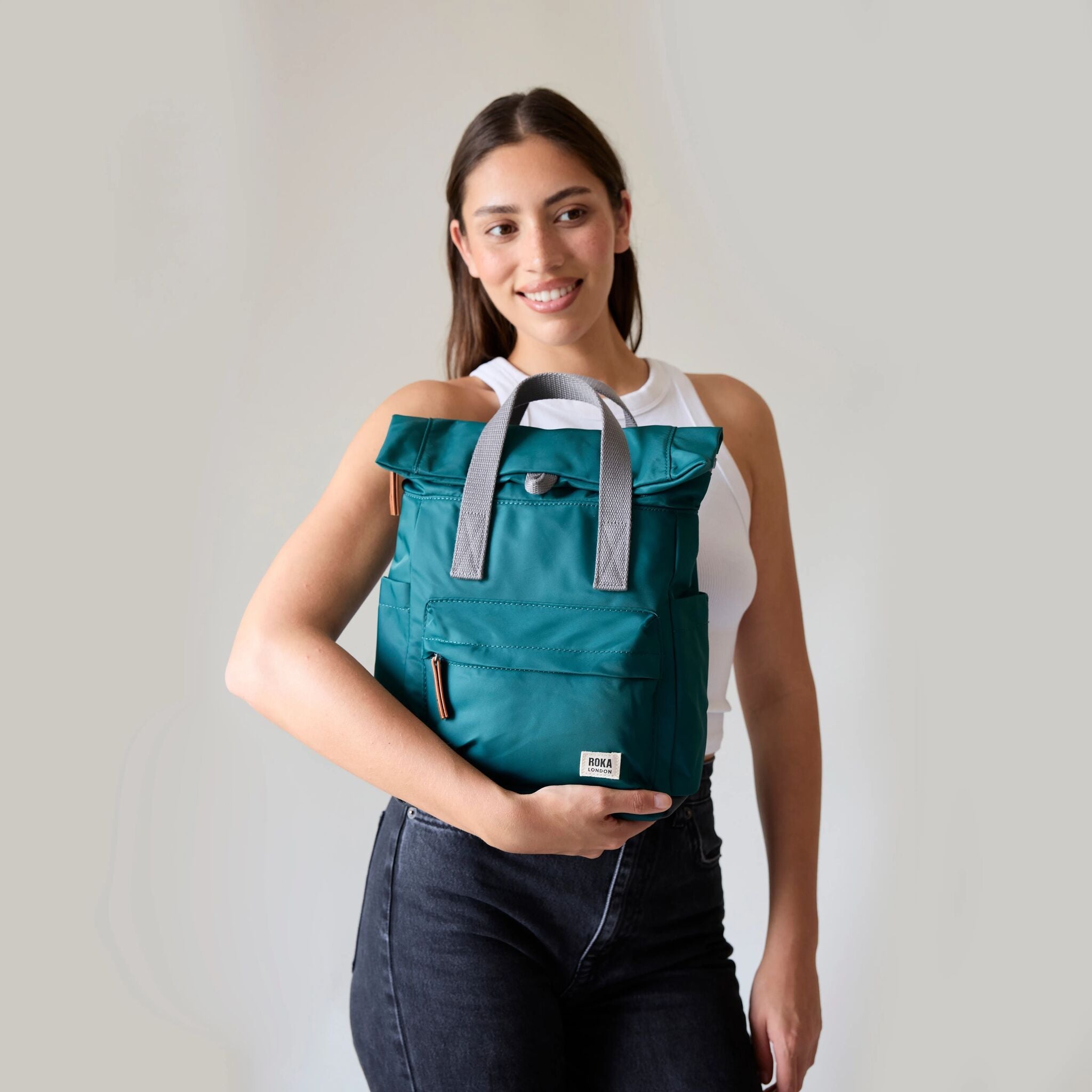 ROKA London - Canfield S rolltop-ryggsäck #Färg_Midnight
