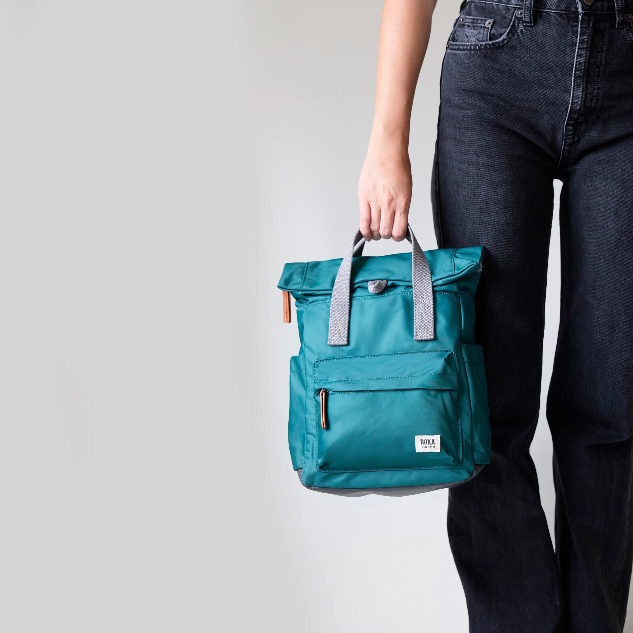 ROKA London - Canfield S rolltop-ryggsäck #Färg_Burnt_Blue