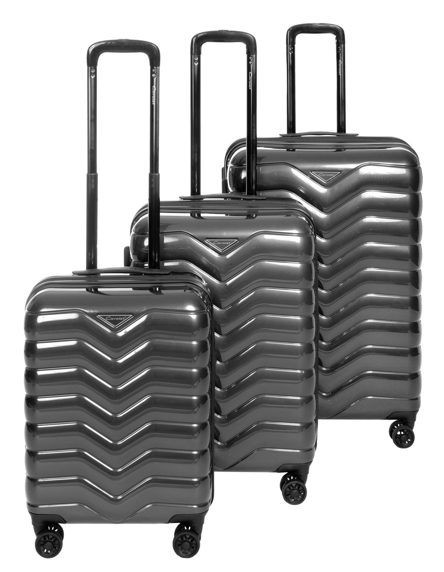 Cavalet SMYGEHUK S+M+L - Resväskor - Trolleyset 3 Delar - Grå - SET