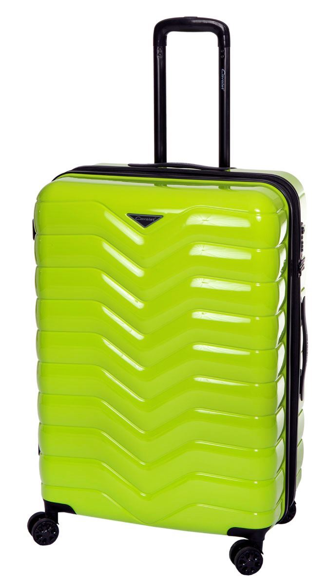 Cavalet SMYGEHUK Stor resväska - 75 cm - 4 Dubbelhjul - Ljusgrön - L