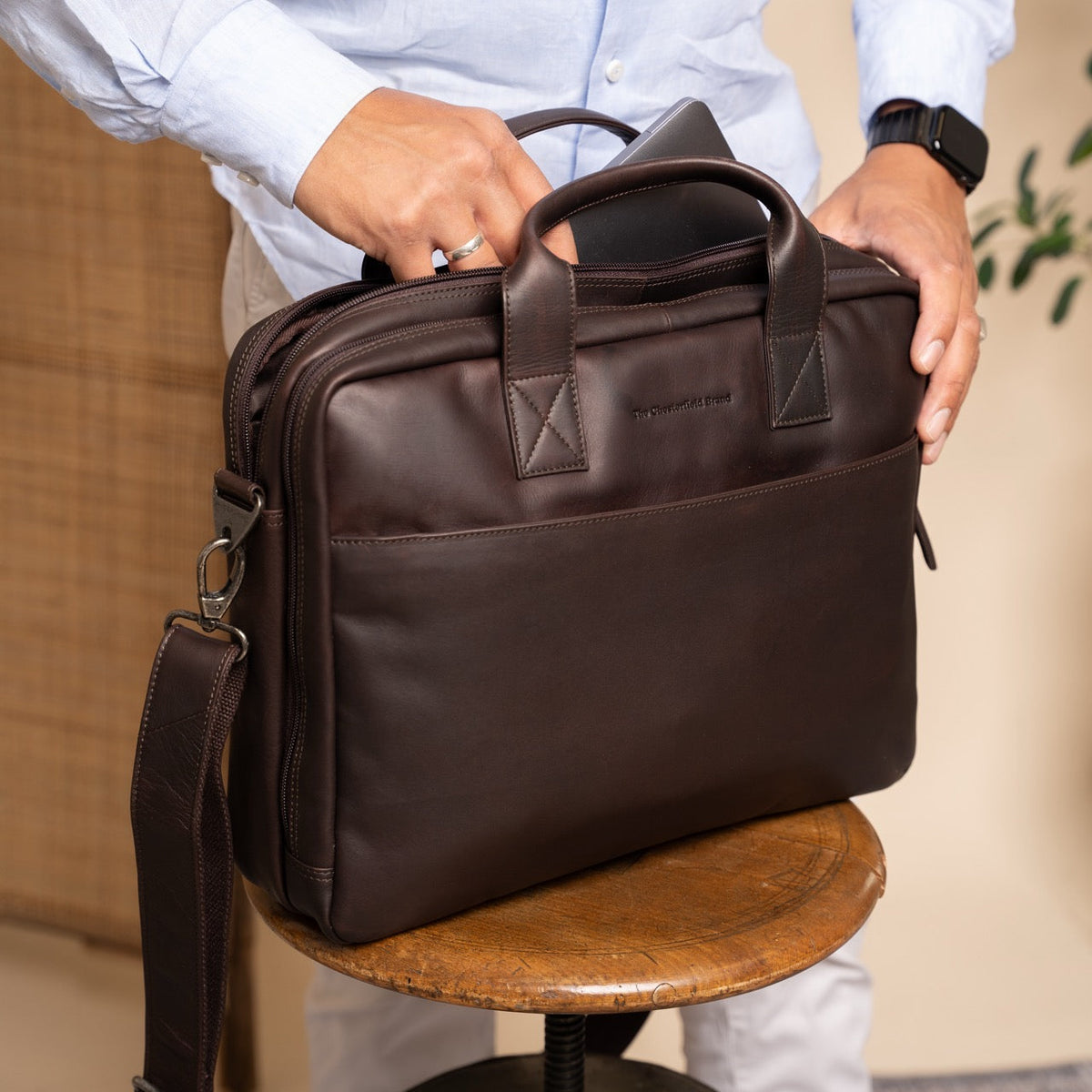 The Chesterfield Brand - Frazer Laptopväska #Färg_Brun