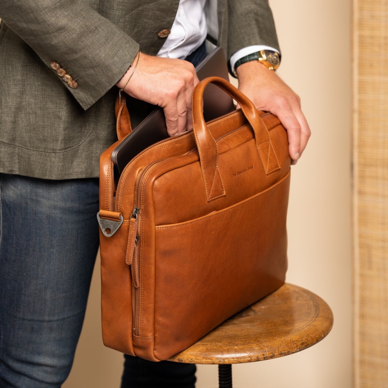 The Chesterfield Brand - Frazer Laptopväska #Färg_Konjak
