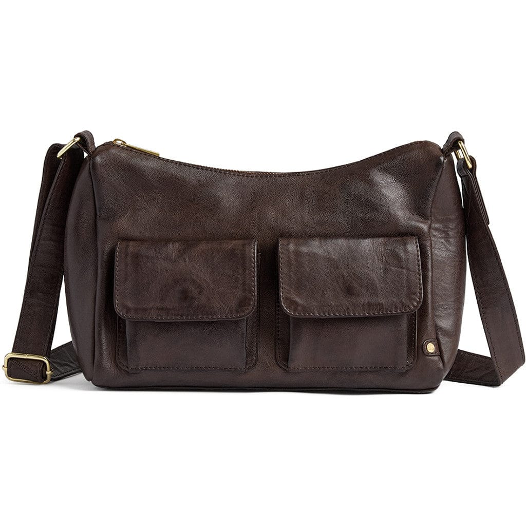 Golden Chic Axelremsväska 20 CM #Färg_Kaffebrun