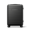 Horizn Studios H5 Pro all-black cabin suitcase with sleek front view, lightweight design, and modern travel features.