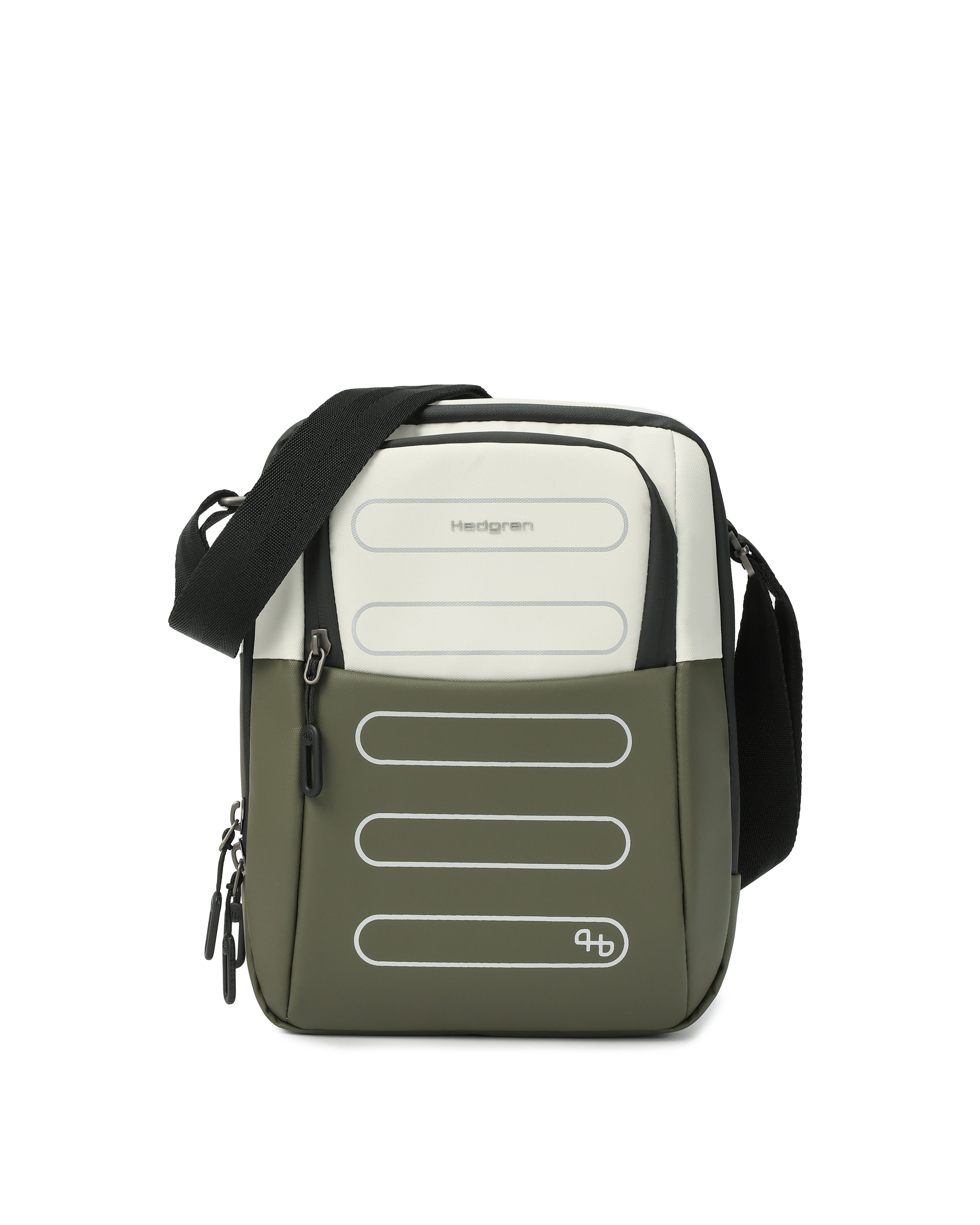 Relax M Crossbody #Färg_Grå / Olivgrön