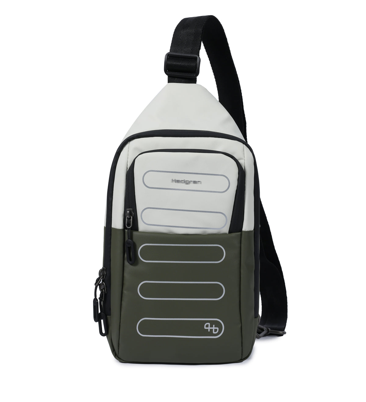 Sling Axelväska #Färg_Grå / Olivgrön