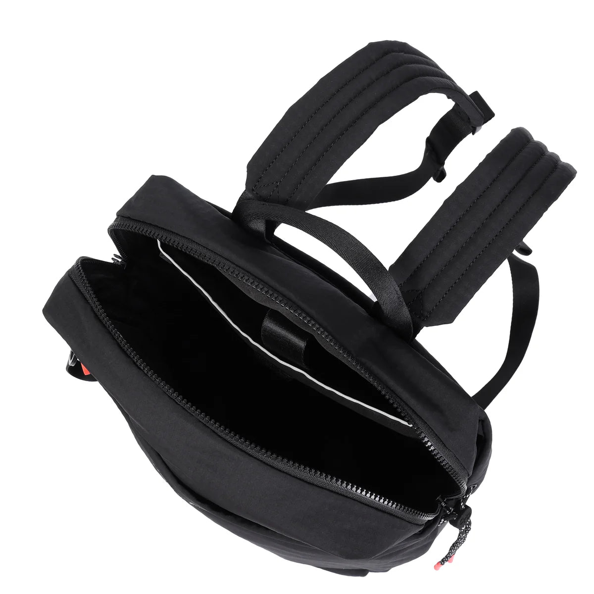 Hedgren Akira 14 tum backpack with sleek black design, adjustable straps, and multiple compartments for everyday use.