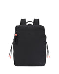 Hedgren Akira 14L backpack in black, featuring adjustable straps, front zip pocket, and durable fabric for everyday use.