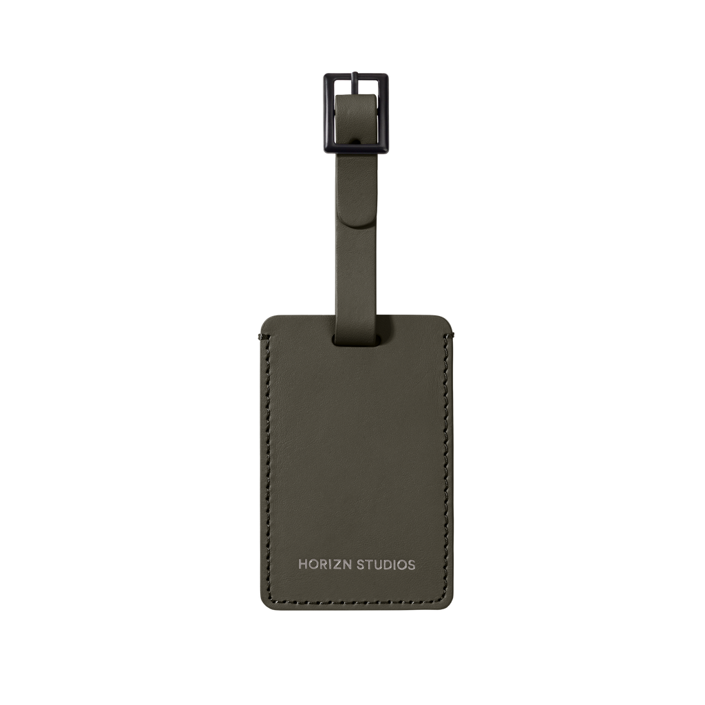Luggage Tag Bagagebricka #Färg_Mörk olivgrön