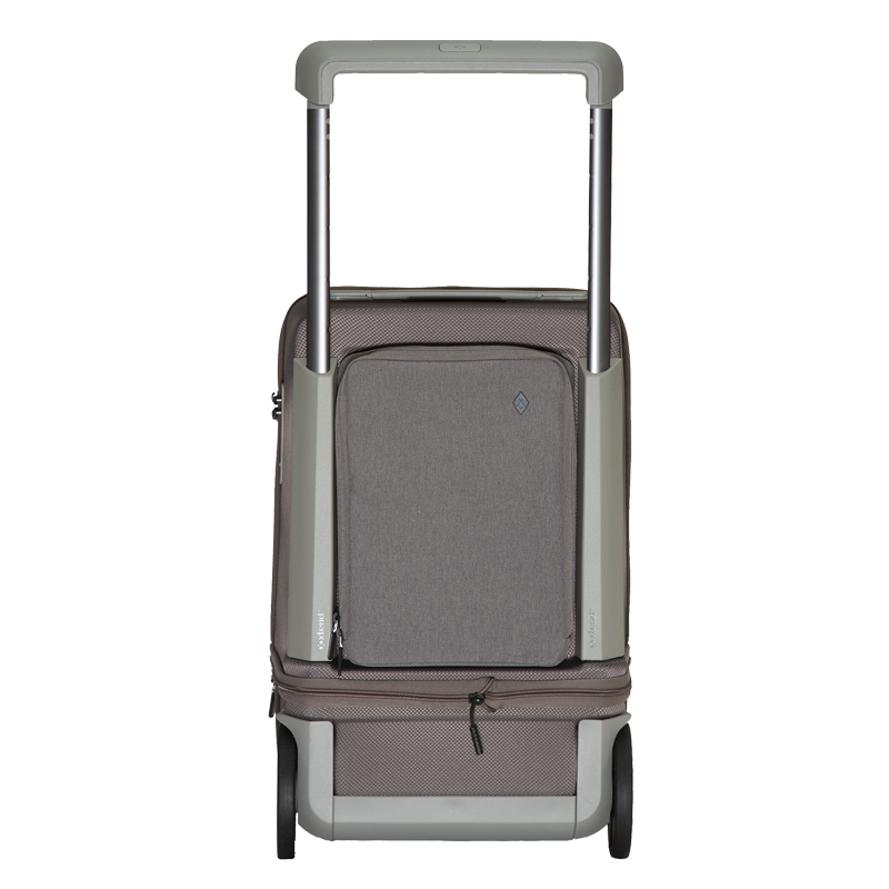 VOYAGER - Grå -  Expanderbar Kabinväska 55/75 cm - USB-A-port