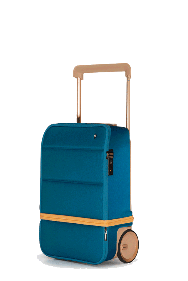 NOMAD - Blå - Expanderbar Kabinväska 55/75 cm - Powerbank ingår