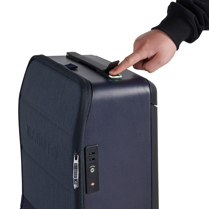 Kabuto Carry-on CABIN Ideal - Expanderbar 55/75 cm - Blå Kabinväska - Powerbank