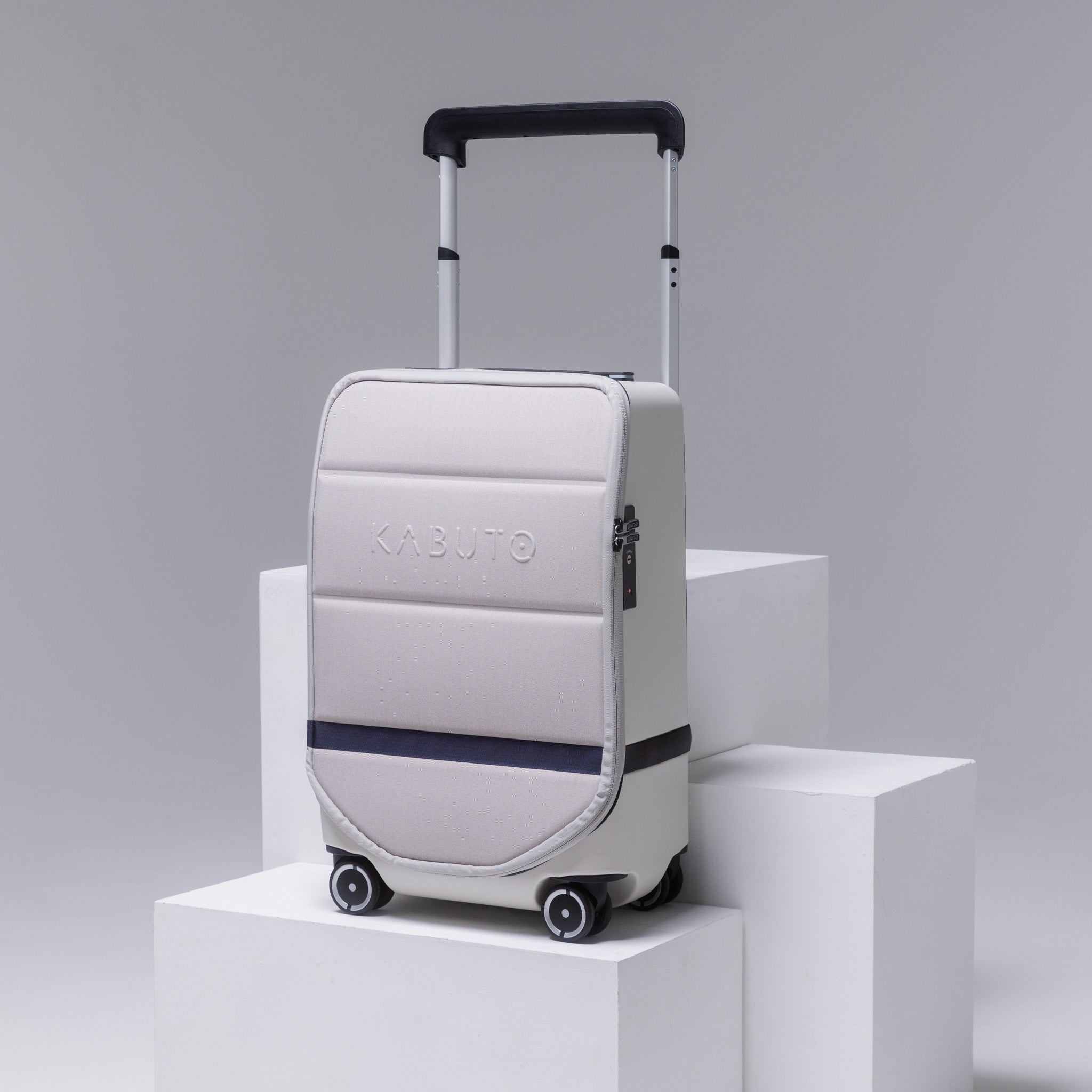 Kabuto Carry-on CABIN Ideal - Expanderbar 55/75 cm - Grå Kabinväska - Powerbank